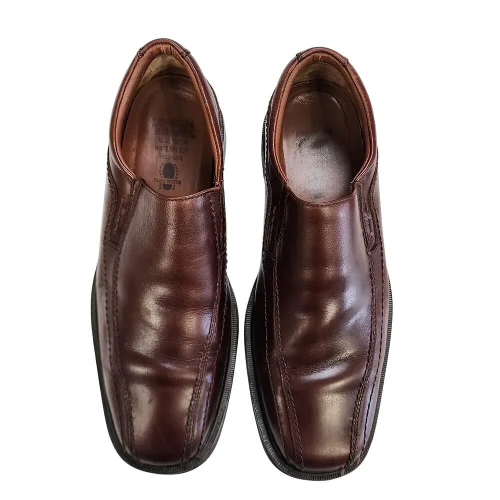 Johnston & Murphy Mens Stanton XC4 Slip On Sheepskin Loafers Size 8.5 Waterproof